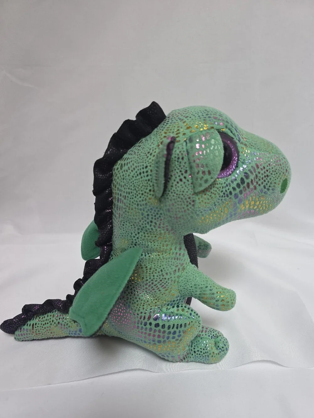Ty Beanie Boos Cinder Green Dragon Plush 13